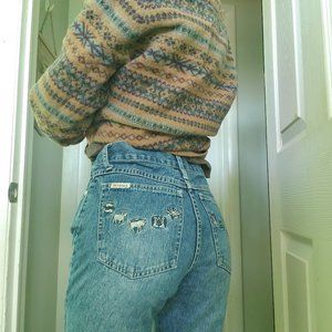Y2k Zodiac bootcut jeans